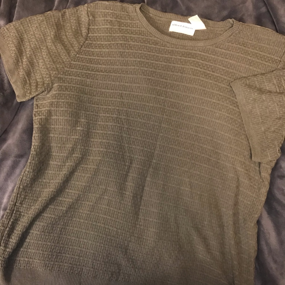Alfred Dunner Muted Green Top, 2x